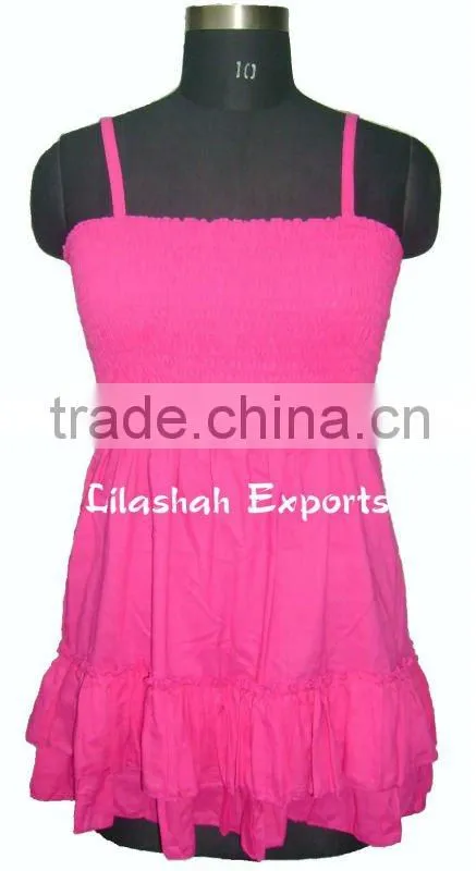 C2759 Cotton Short top Blouses & shirred waist Tops coton summer tops women cotton dress halter dress Apparel beachwear dress