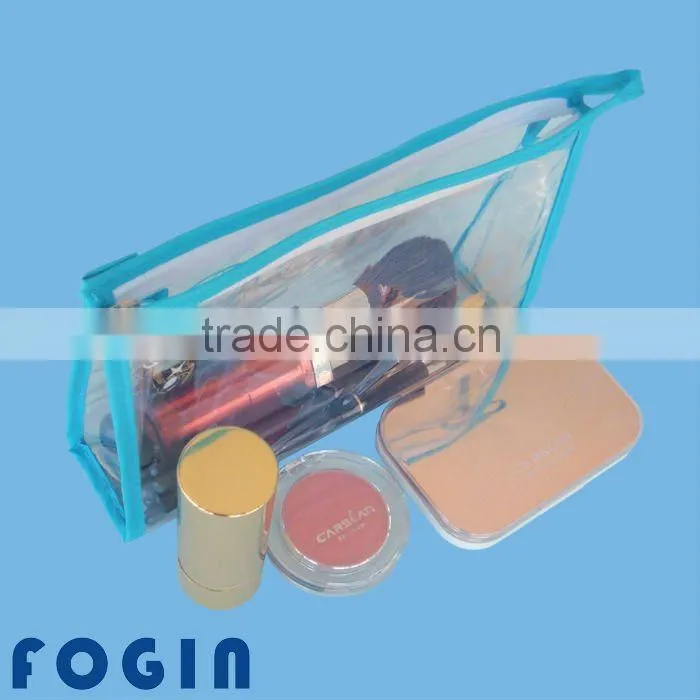 PVC EVA TPU Cosmetics packaging bags with zipper and printing