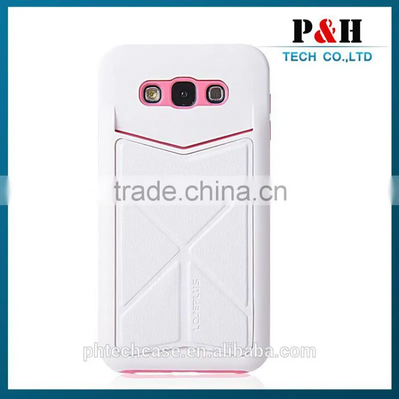 hot new products for 2015 leather flip case for samsung galaxy e7 cover