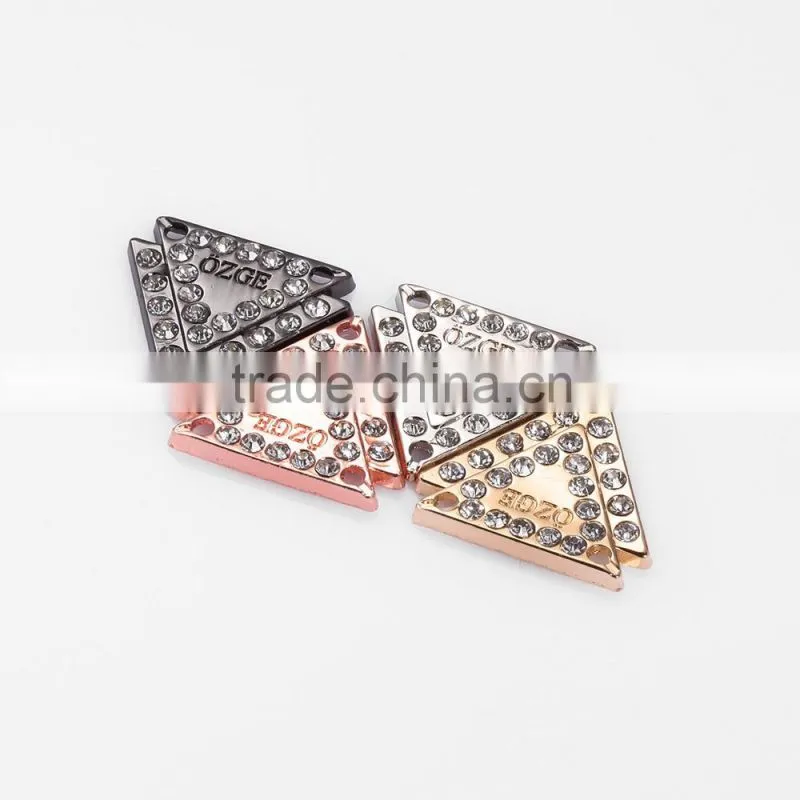 Custom clothing label handbag logo metal plate for clothing