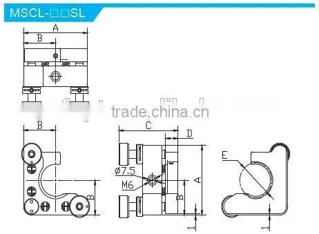 MSCL-1.5SR/Height of Center Height 30mm/high coherence Kinematic C type Mounts with 2 adjusters with Lock/Optical Mount