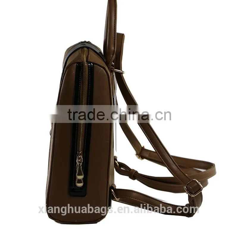 Women leather backpack from China supplier