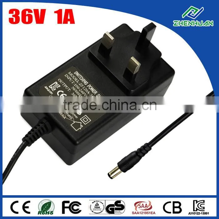 electric power adapter 36V 1.0A adapter for led light