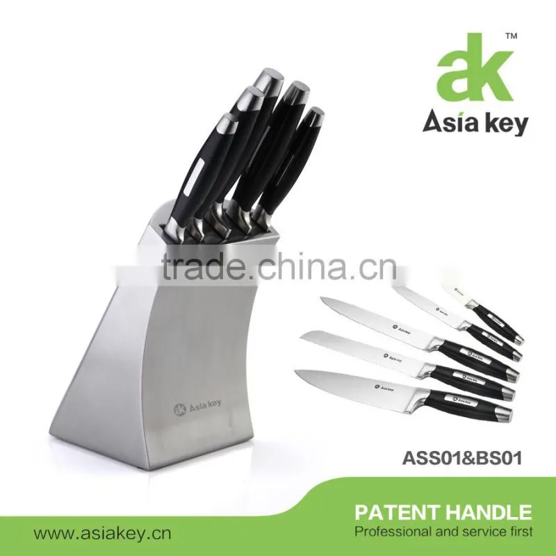 Germany 4116 Professional Stainless Steel 6 Piece Kitchen Knife Set in Stand