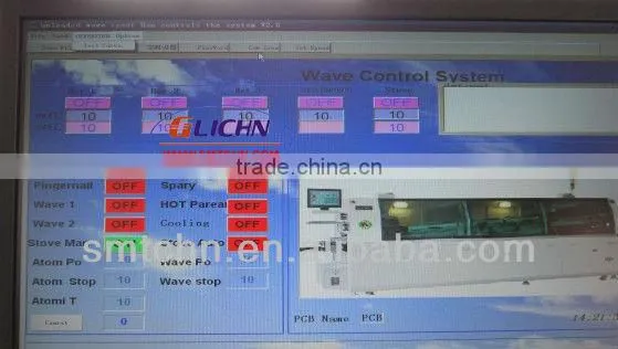 wave soldering machine/small wave solder machines LF260 PCB scanning spray can be detected automatically