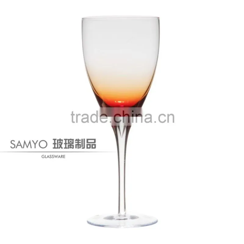 SAMYO hot sale custom red wine glass with color