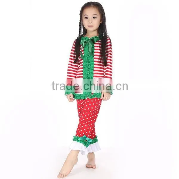 Wholesale boutique girl clothing solid ruffle cotton Long Sleeve blouses