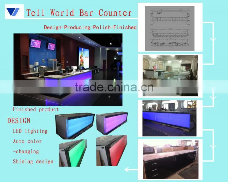 Modern white reception counter design beauty salon reception desk for sales