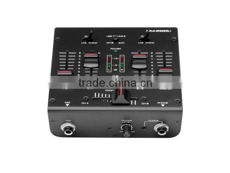 DM-200U professional 2 Channel USB sound card inside Mixer