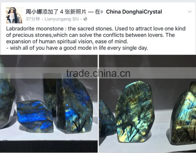 High Quality Natural Sliced Fluorite Crystal Stones Ornaments For Sale