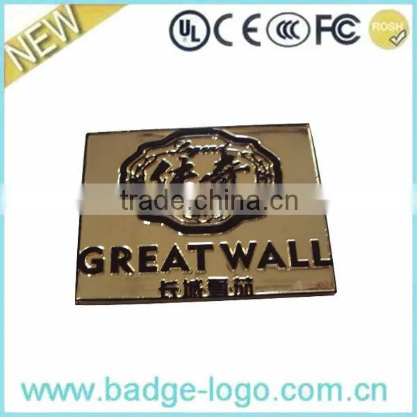 high-quality personalized Oval shaped metal nameplates/nameplate manufacturers