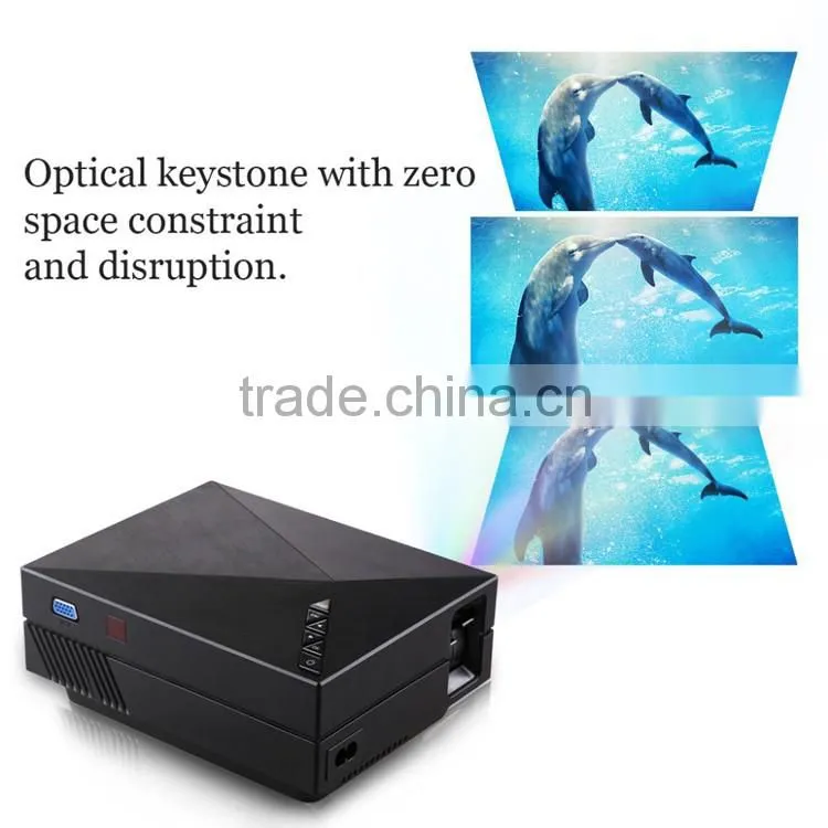 Hot selling GM60 Portable Mini Home theater LED Projector support WiFi connect , with HDMI USB AV VGA SD port
