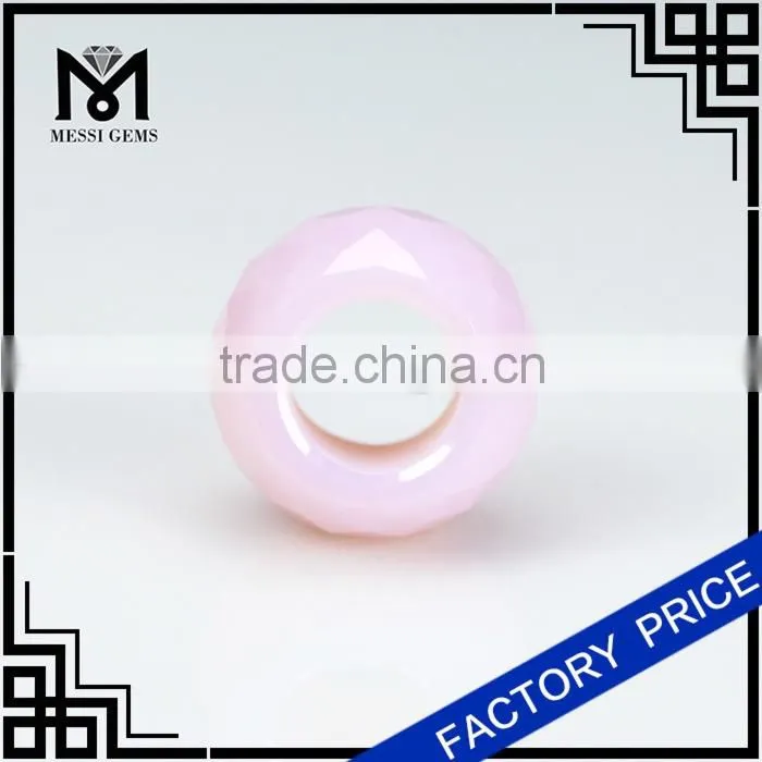 synthetic nano pink color beads for jewelry making wholesale beads