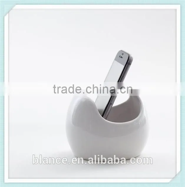 ceramic sound pot phone holder design loud-speaker