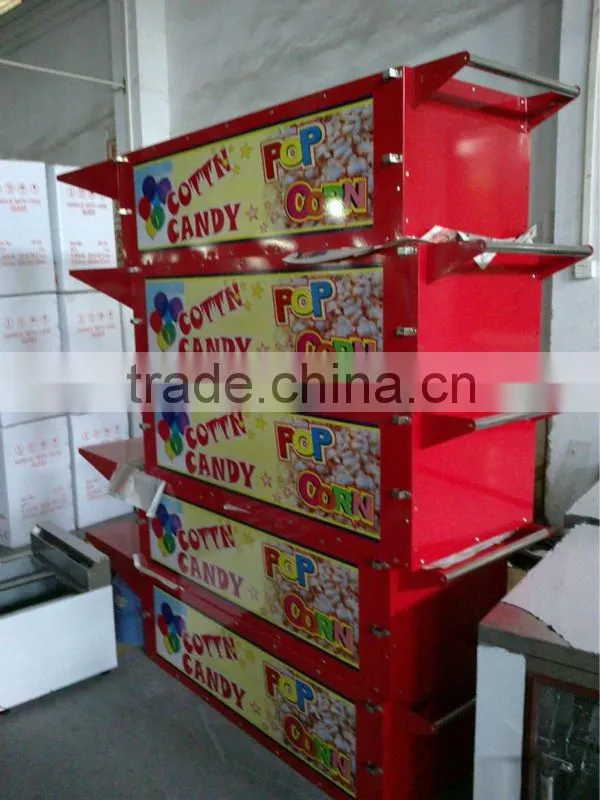 Commercial cottn candy cart popcorn cart