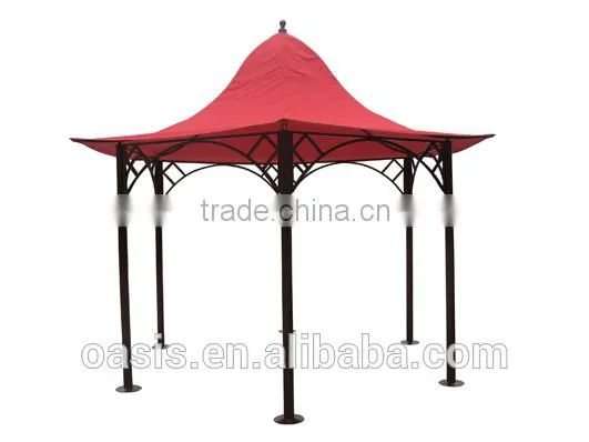 Aluminum hexagonal pergola