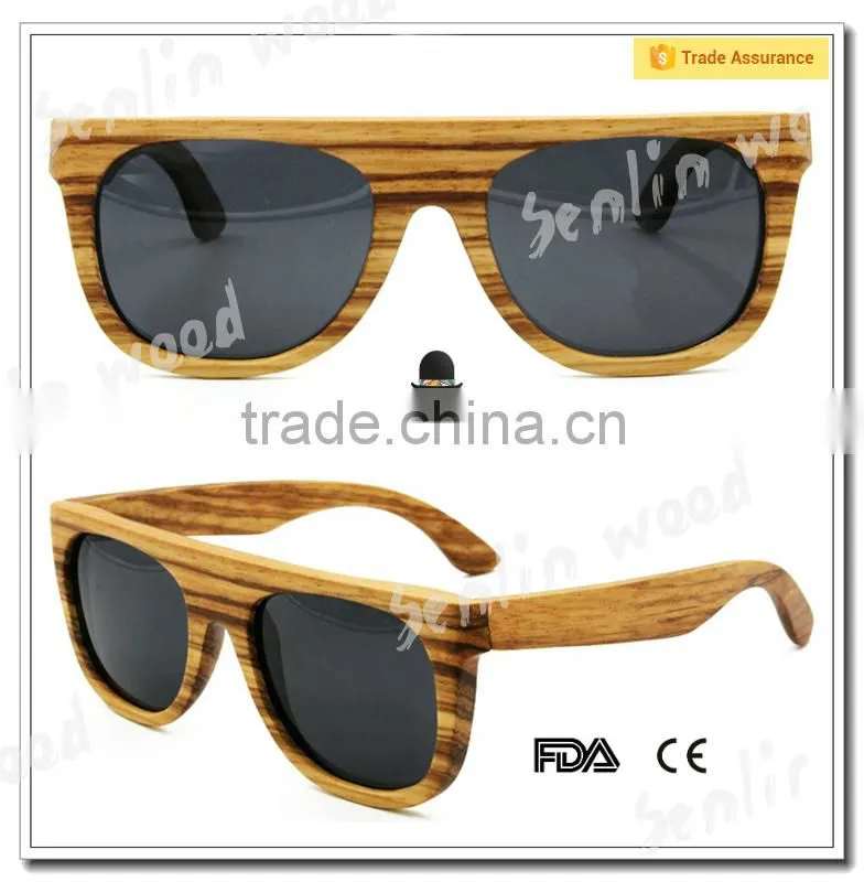 New Style Polarized Sun Glasses Wood For fashion women and handsome men