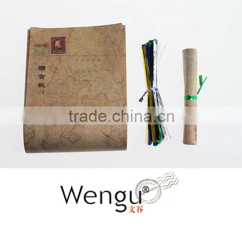 2014 new design Mini Notebook With Wooden Can 4C Printed And Nylon Handle