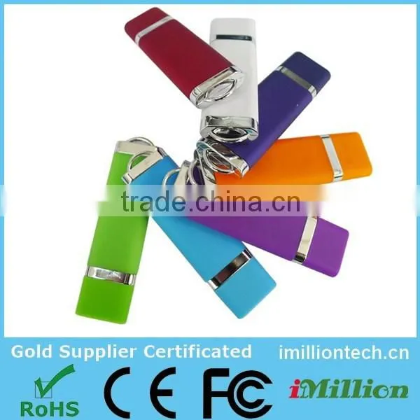 OEM custom logo bulk sale 4gb 8gb rectangle plastic pendrive