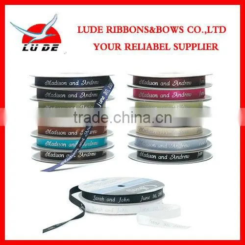 100% polyester satin ribbon