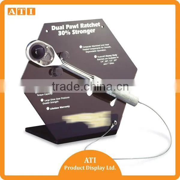 ATI OEM Clear acrylic PRODUCT display acrylic clothes display stand