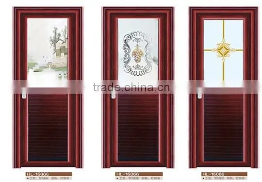 beautiful aluminum toilet door soundproof interior glass door