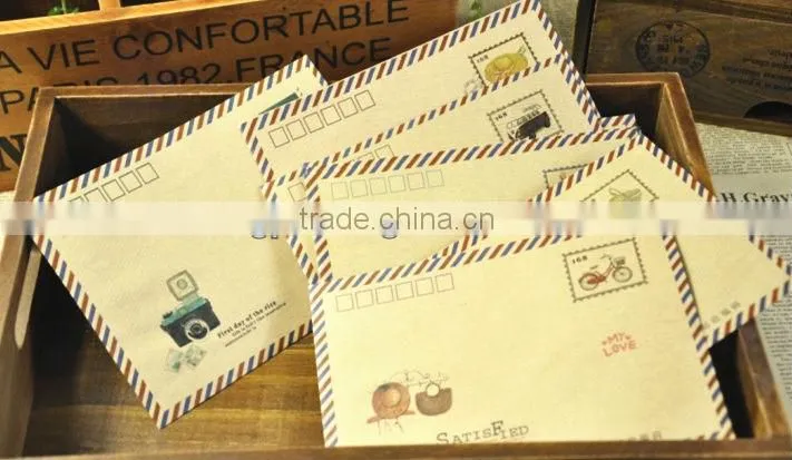 Hot selling hotel key card envelopes in paper with customized printing
