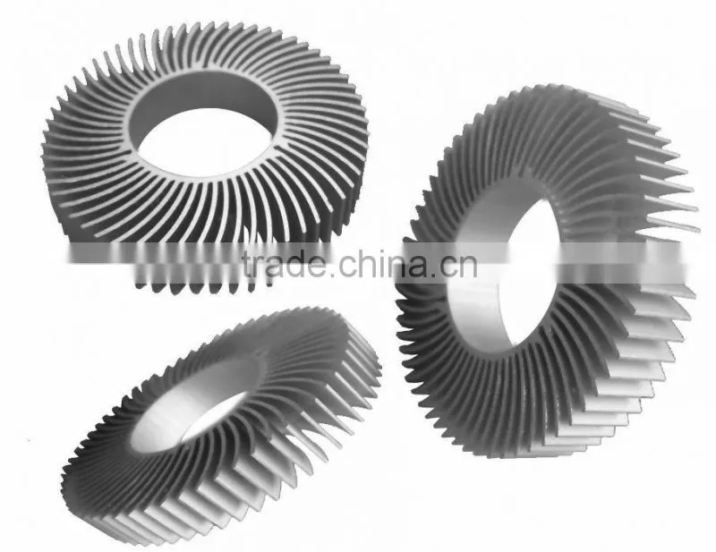 Hot sale anodized sunflower aluminum heat sink 0010