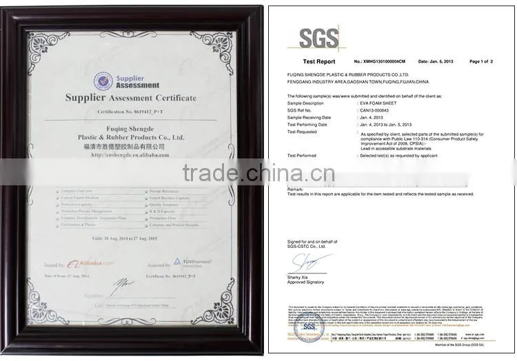 eva rubber sheet for shoe make/foam spacer