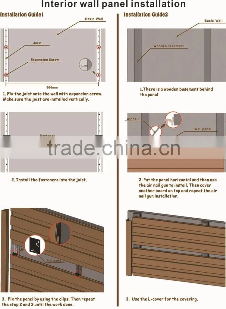 WPC wood suspended ceiling tiles interior integrated ceiling