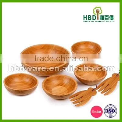 Hot New Products for 2016 vegetable bamboo salad bowl, wood bamboo salad bowl,kitchen salad bowl wholesale