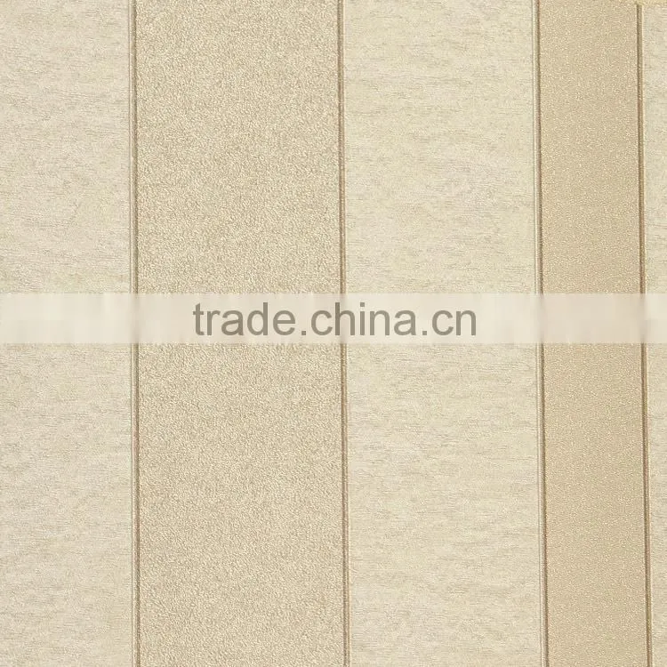 black /gold/blue/ white stripe wallpaper for hotel rooms