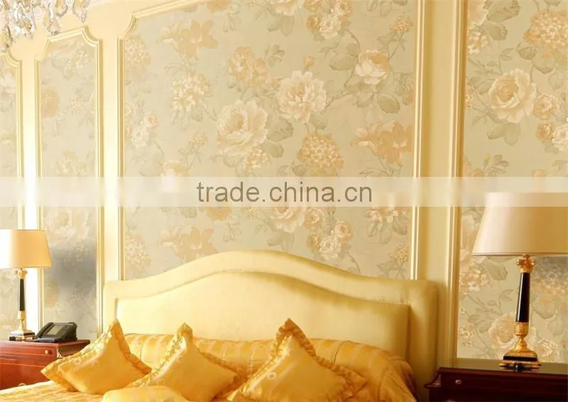 Eco-friendly pvc wallpapers for home decoration
