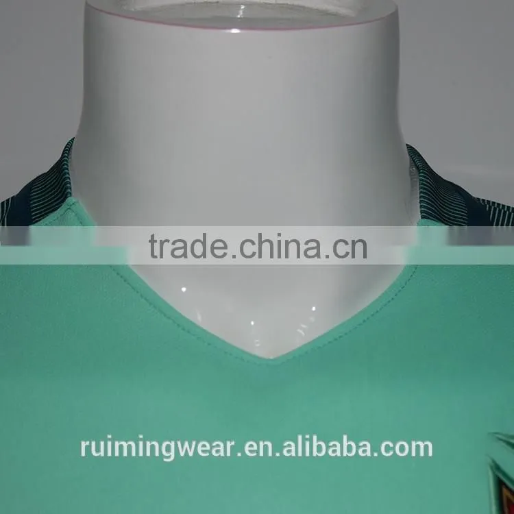 2015/2016 wholesale thai quality blank football shirt maker customzied sublimation cheap kids soccer jersey