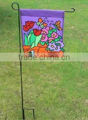Happy birthday Heat sublimation printing garden flag with windmill