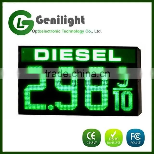 Regular Red LED Gas Station Price Signs Fuel Gasoline Price Changer Signs