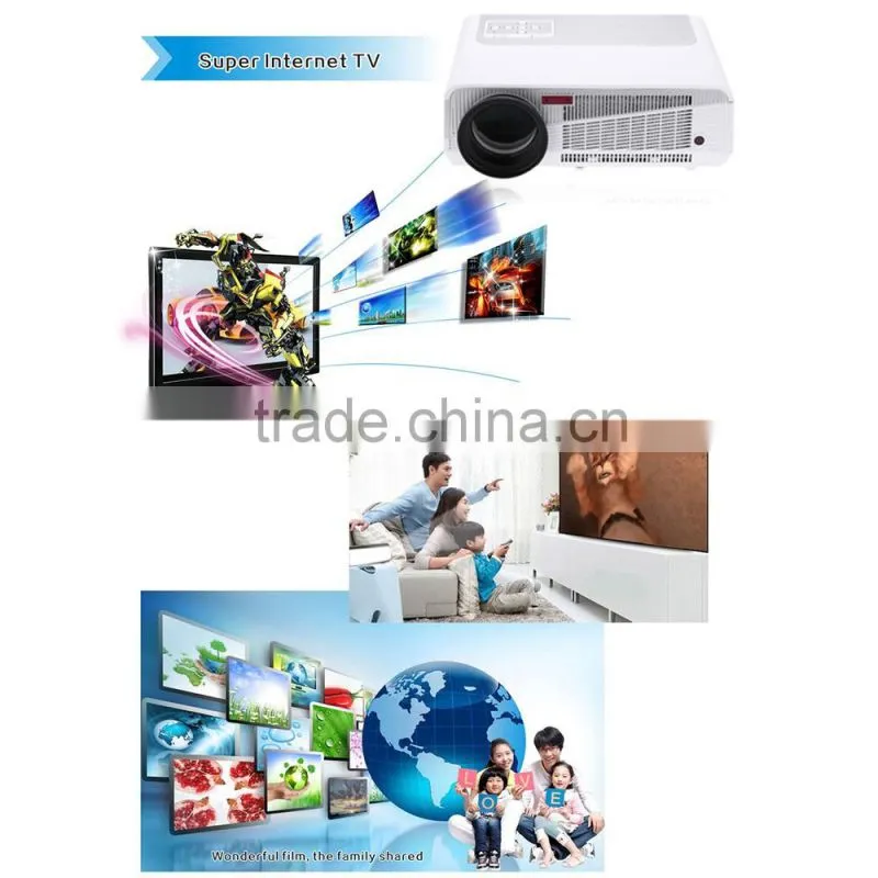 Low cost full hd led projector with WiFi Android for home entertainment