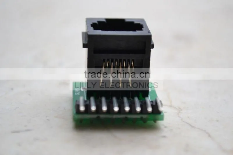 Board Kit Connector Breakout RJ45 8-pin