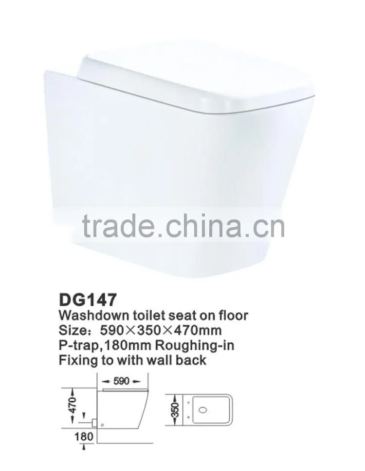 Ceramic hot sale washdown wall hung toilet