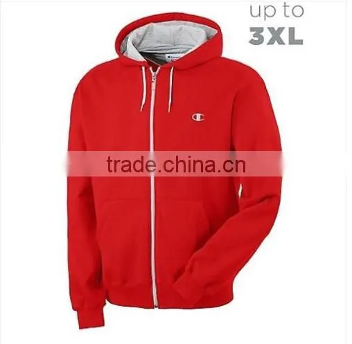 Mens Hoodie Full Zipper Cotton Blend Fleece Hoodies New With Tags