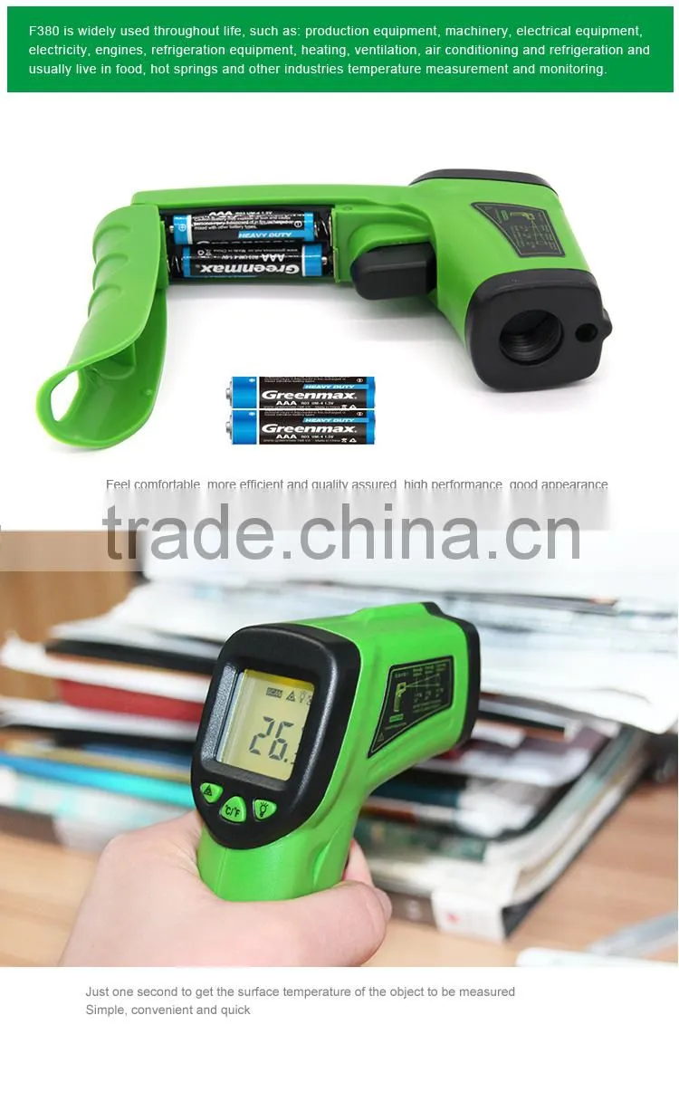 Non Contact Digital Laser Infrared Temperature Gun Infrared Thermometer range -50~380C