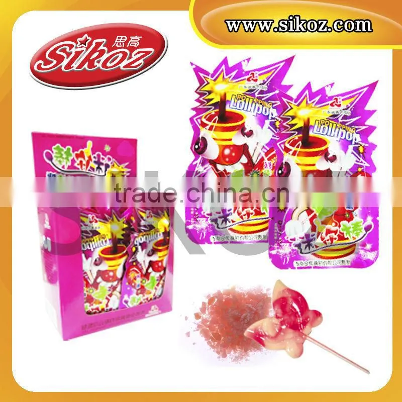 Popping candy sour lollipop SK-P001
