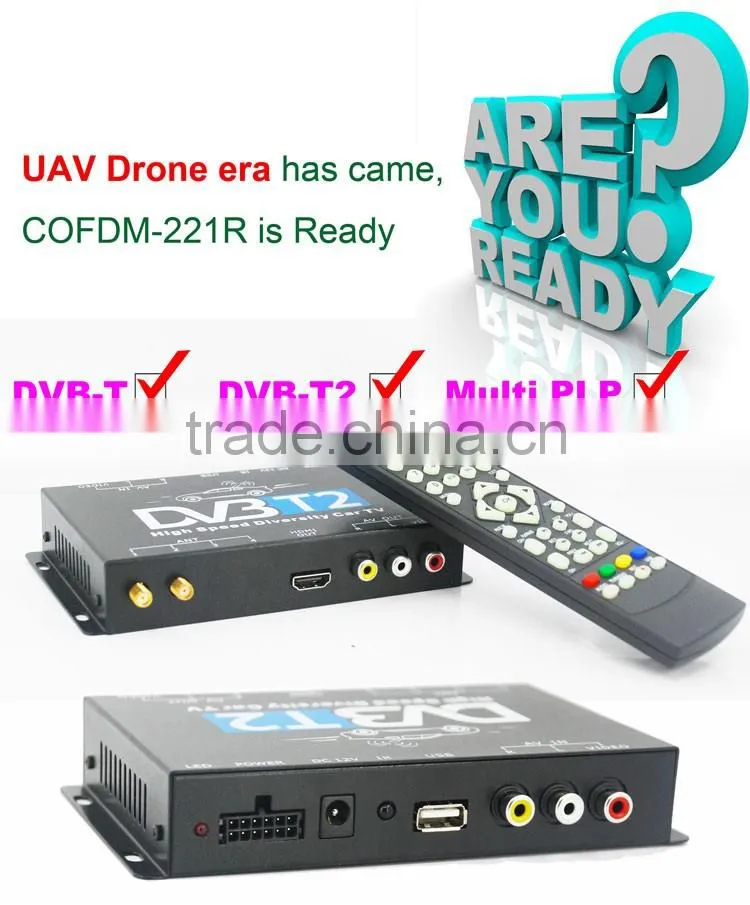 COFDM-221R cofdm nlos wireless video transmitter AV 1080P Transmission image Transceiver CVBS 170~900Mhz