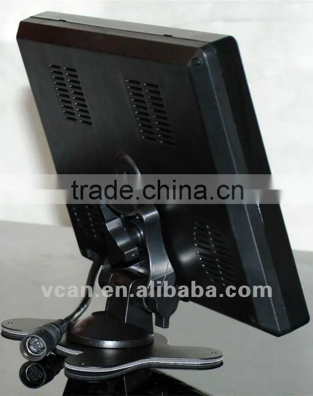 Mirror function monitor with LED backlight car touch button video monitors Remote control 9 inch input lcd monitor