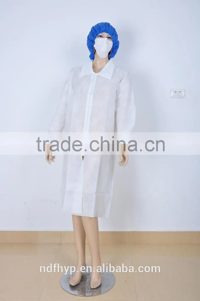 non-woven blue disposable hospital gowns