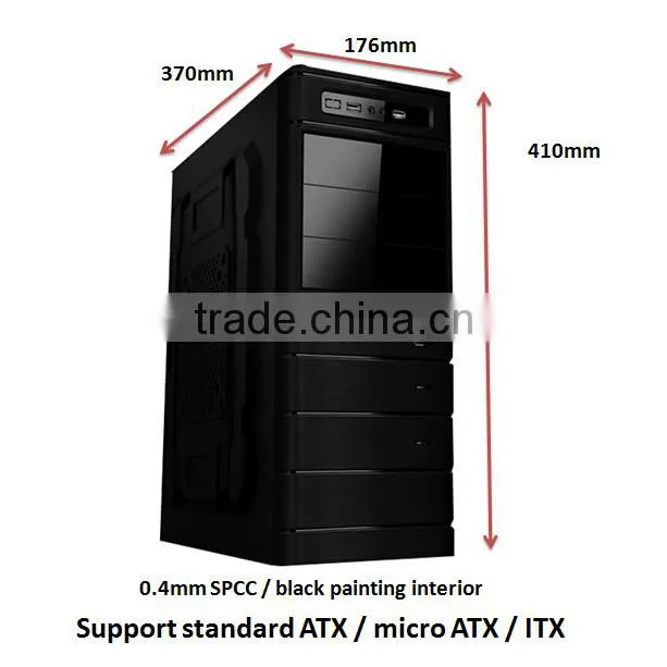 computer case with lcd temperature display, atx slim case computer