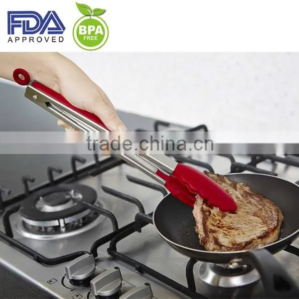 hot new products kitchen silicone tongs/ Silicone food Tongs