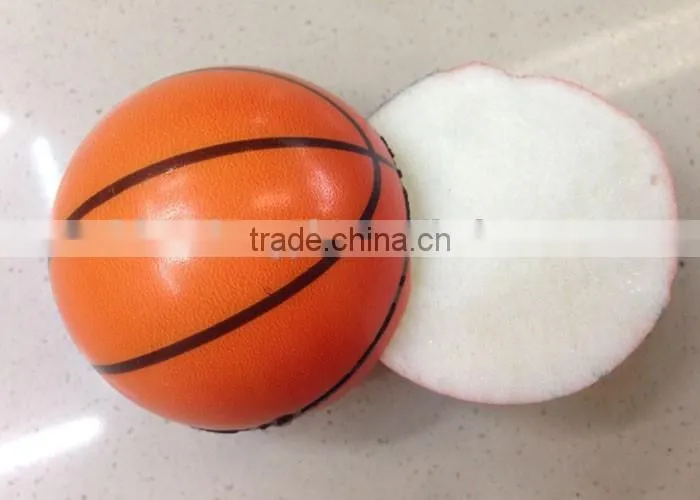 High quality children toy Soft anti stress ball,white Football PU foam Ball