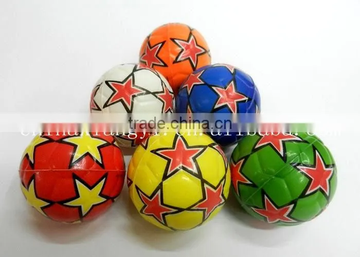 High quality children toy Soft anti stress ball,Star football PU foam Ball