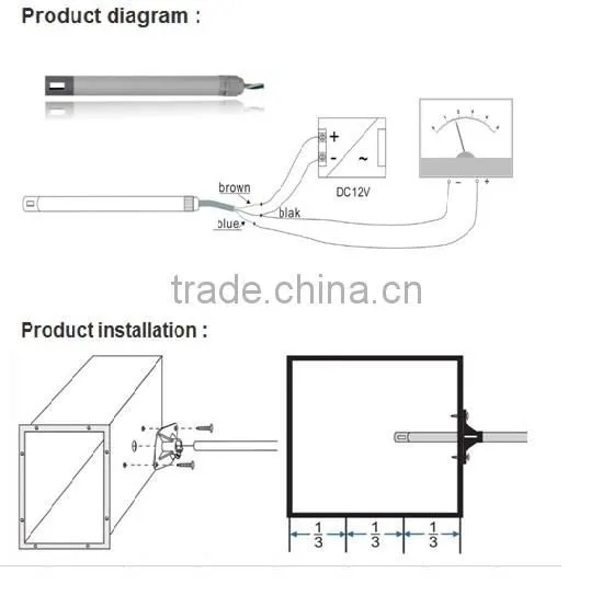 High Quality Air Velocity Transmitter with 0-5V Output